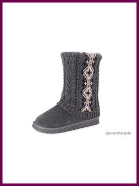 Water Resistant Knit Faux Suede Chelsea Boots Mid-Calf Casual